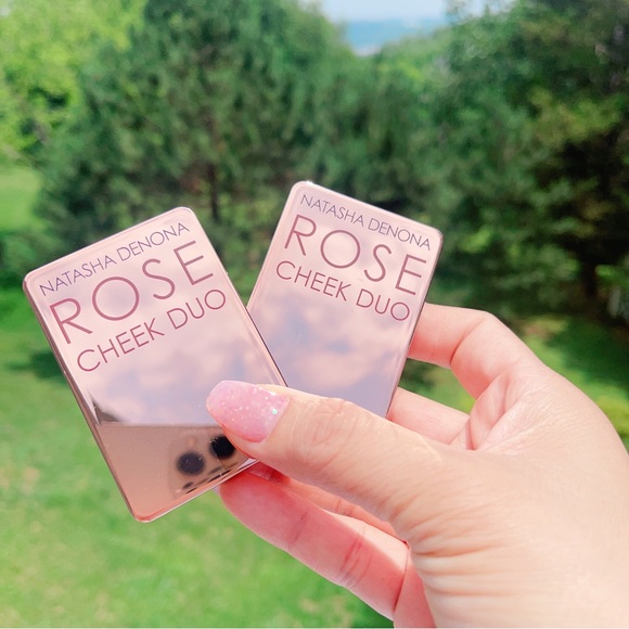 2x Natasha Denona Mini Rose Cheek Duo Cream blush/ highlighter - Picture 3 of 6